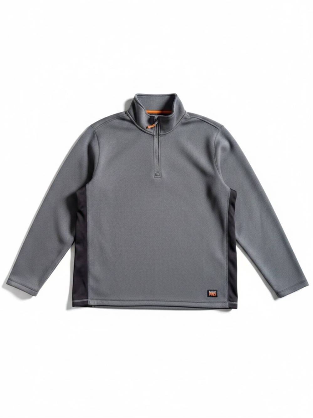 Timberland PRO Quarter Zip Fleece Lined Performance Pullover Utility Top Gray XL